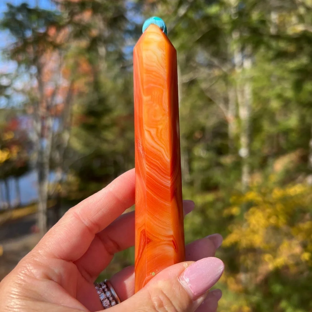 Carnelian (3) tower | crystal - Picture 1 of 13